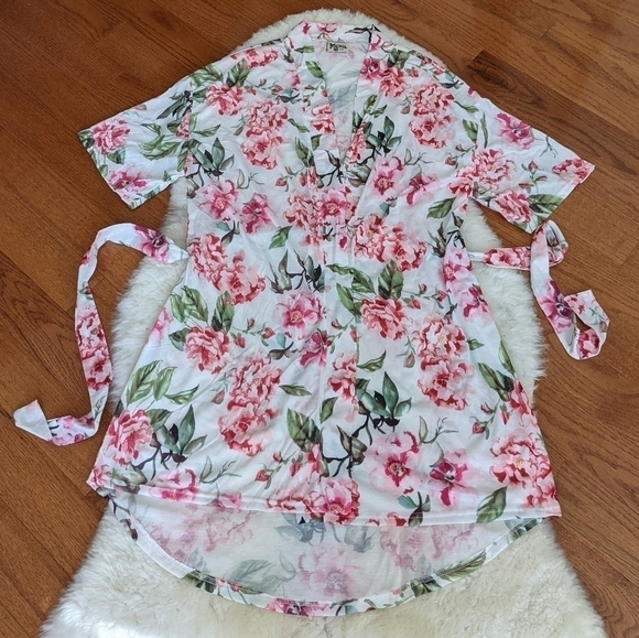 Show ME YOUR MUMU brie robe peonies floral print os - Picture 8 of 16